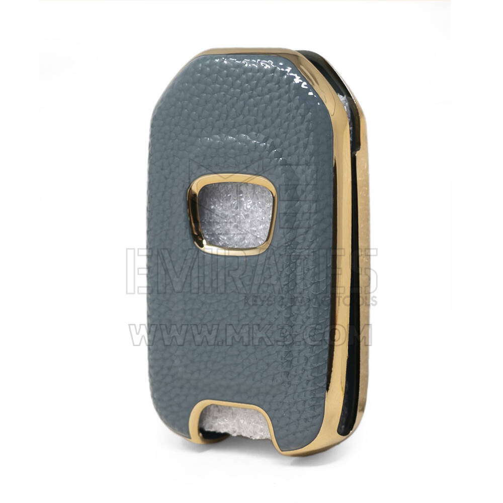 Funda de Cuero Nano Dorada Honda Flip Key 3B Gris HD-B13J3 | MK3