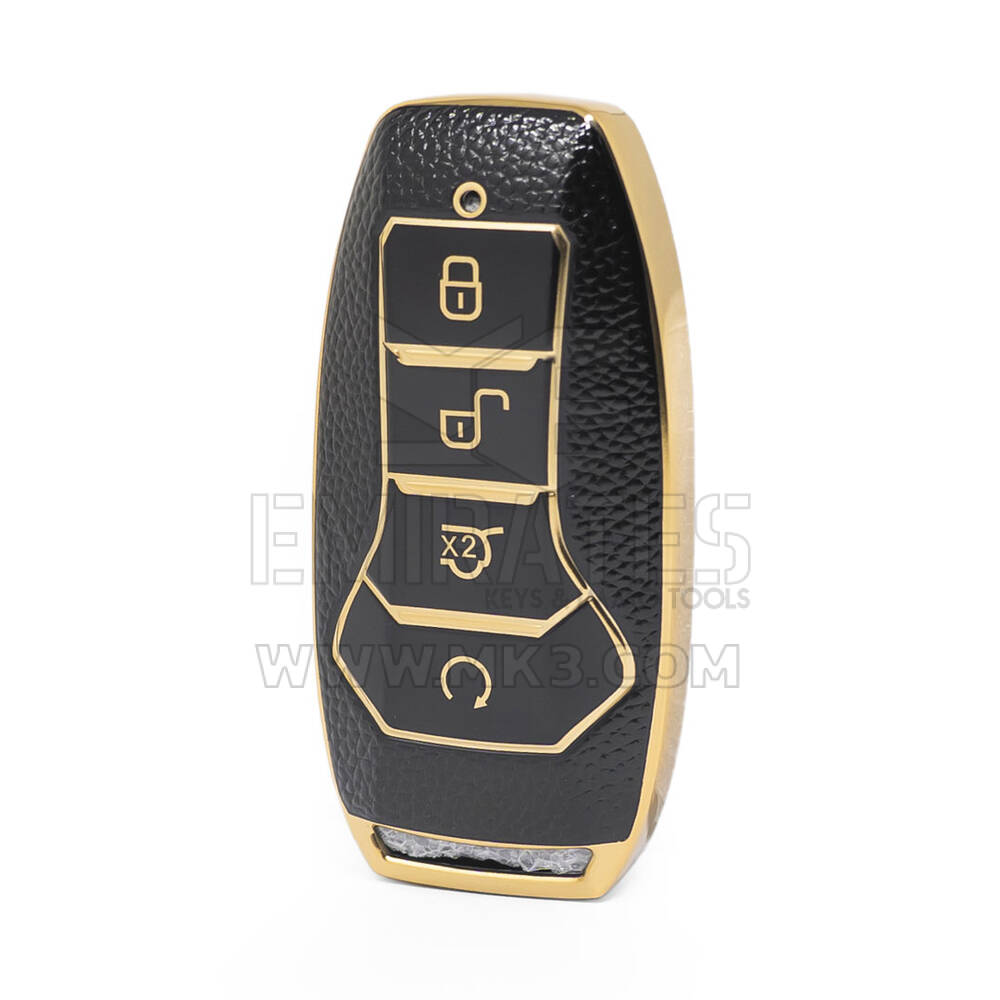 Nano Gold Leather Cover BYD Remote Key 4B Black BYD A13J MK3