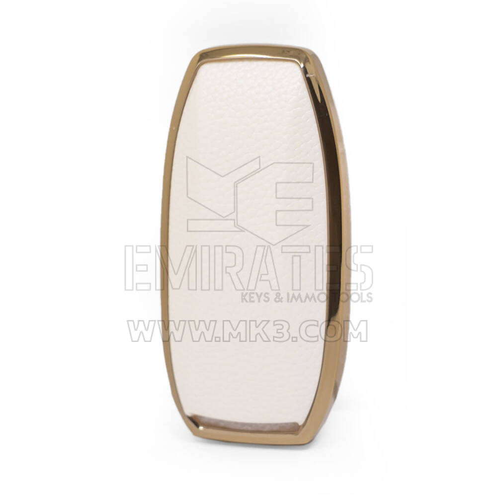 Cover in pelle Nano Gold Chiave remota BYD 4B Bianca BYD-A13J | MK3