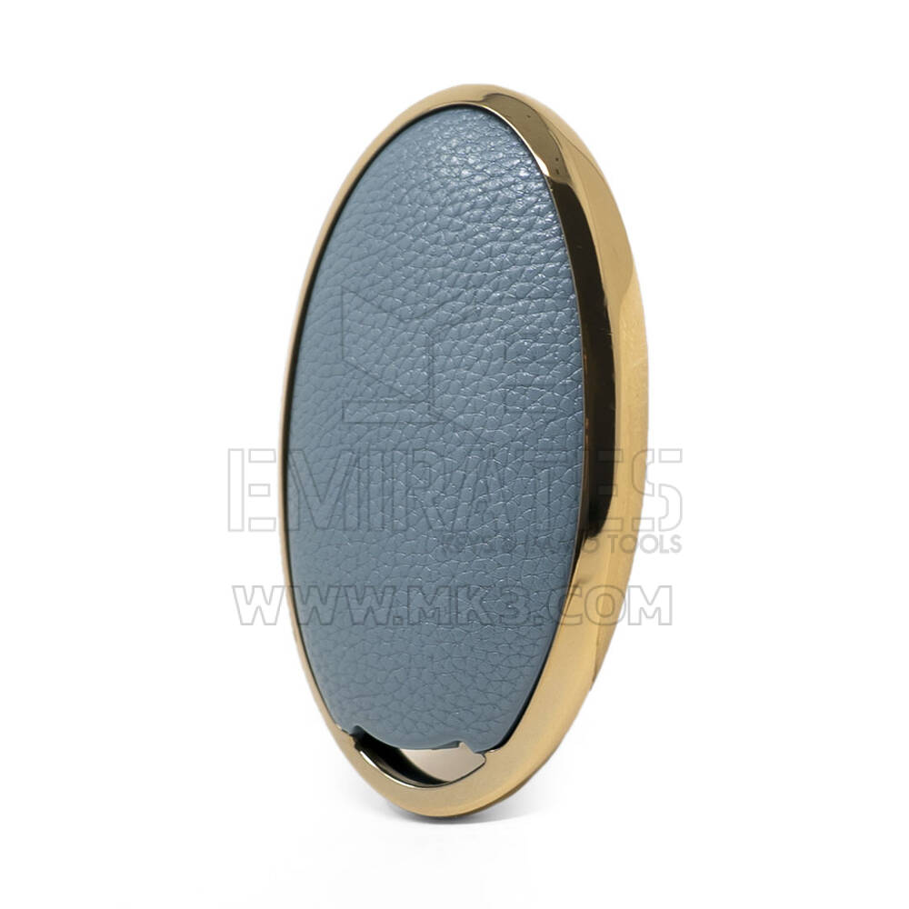Кожаный чехол с нано-золотом BYD для дистанционного ключа 4B, серый BYD-B13J | МК3