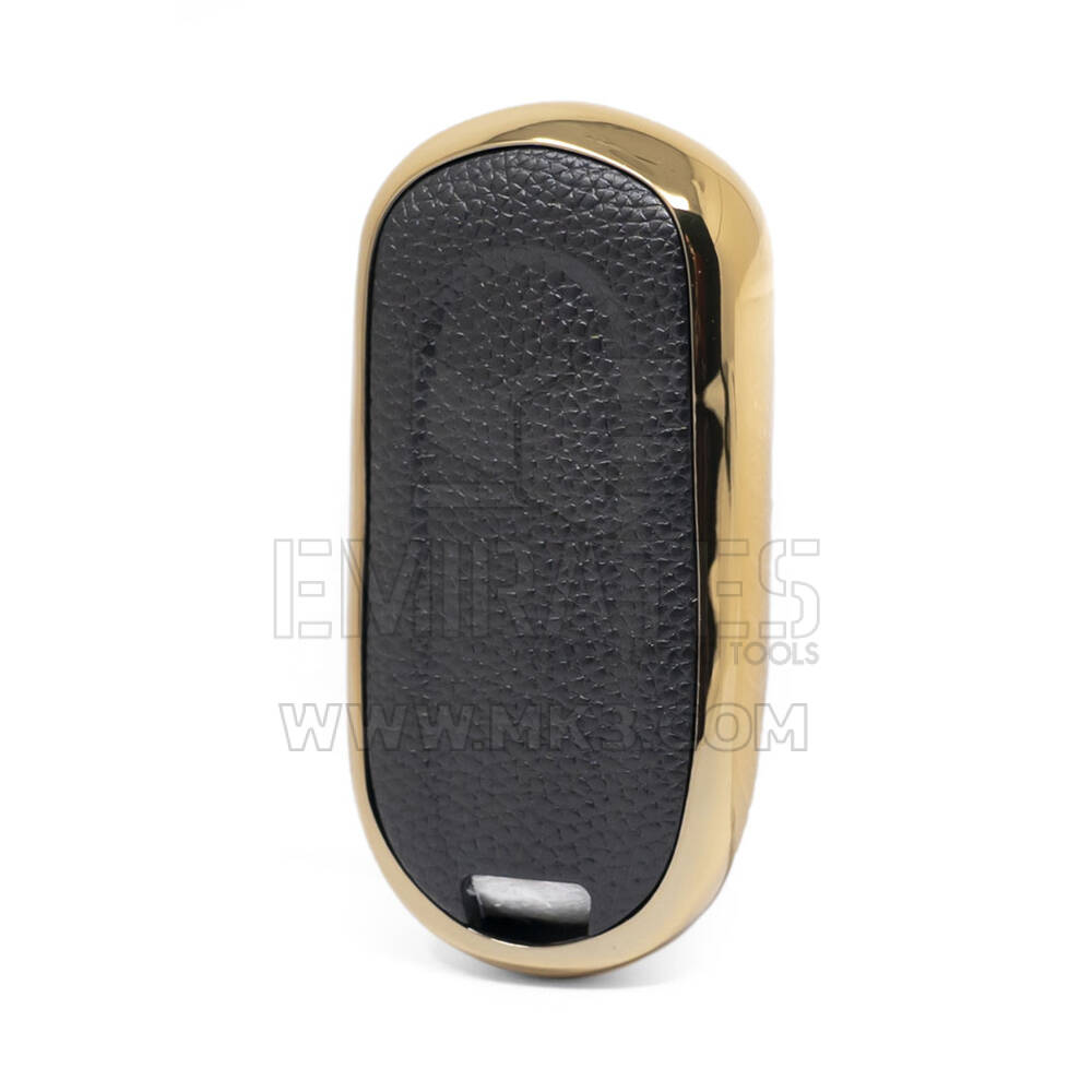 Nano Gold Leather Cover Buick Remote Key 3B Black BK-A13J4 | MK3