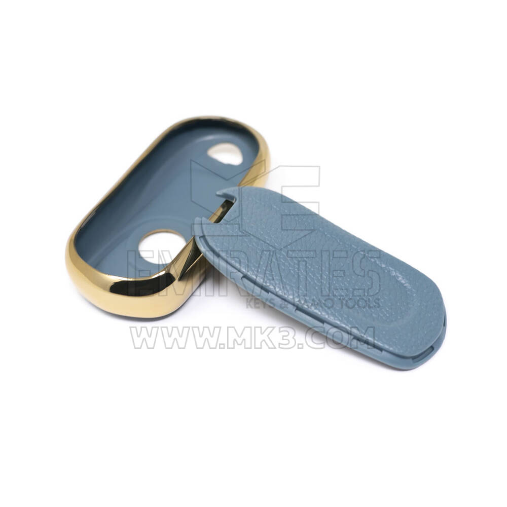 New Aftermarket Nano High Quality Gold Leather Cover For Buick Remote Key 3 Buttons Gray Color BK-A13J4 | Emirates Keys