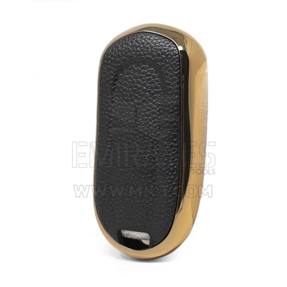Housse en cuir Nano doré pour clé télécommande Buick 4B noir BK-A13J5 | MK3