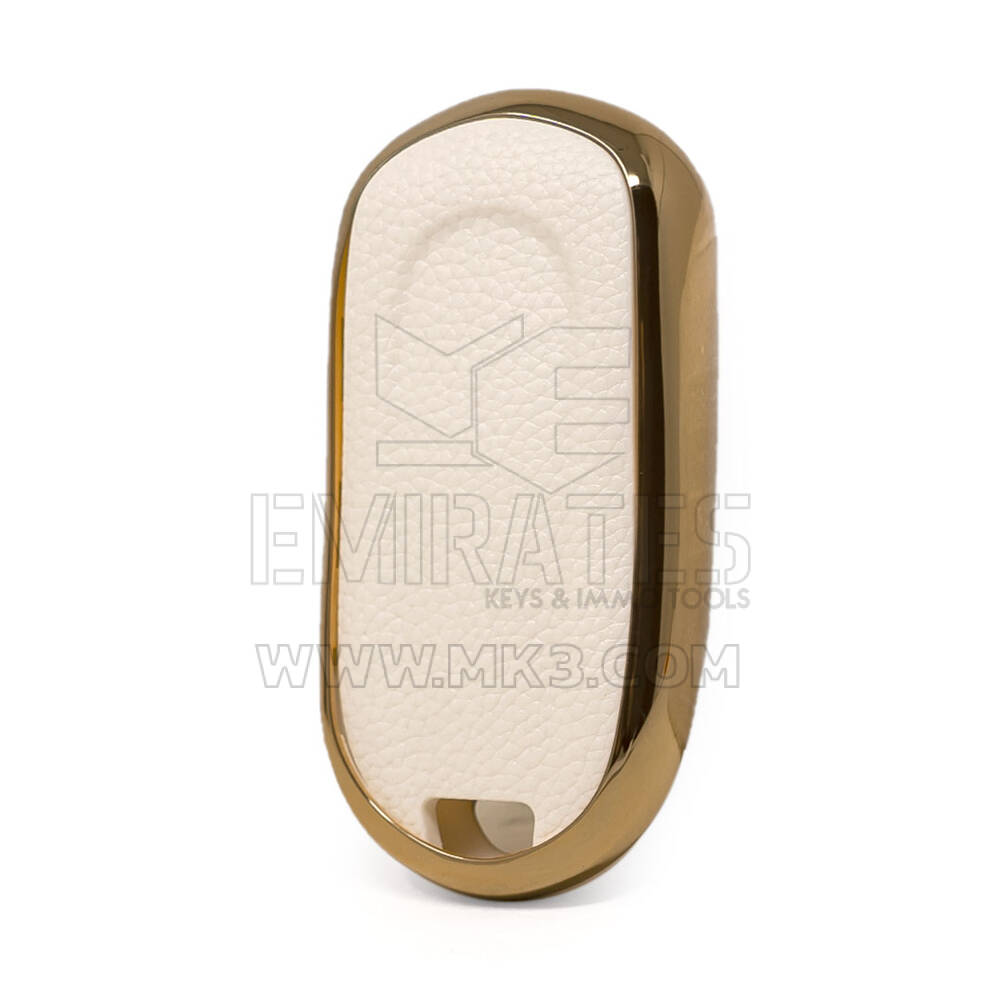 Nano Gold Leather Cover Buick Remote Key 5B White BK-A13J6 | MK3