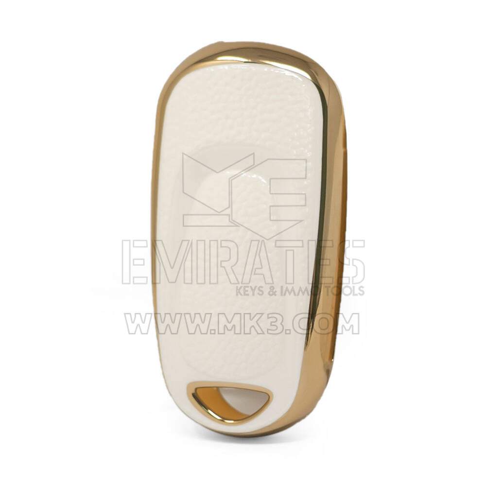 Capa de couro Nano Gold Buick Remote Key 3B Branco BK-B13J | MK3