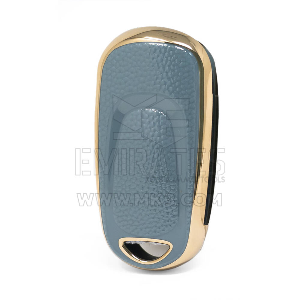 Nano Gold Leather Cover Buick Remote Key 3B Gray BK-B13J | MK3