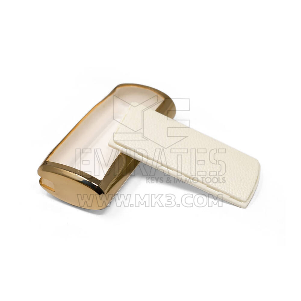 New Aftermarket Nano High Quality Gold Leather Cover For Trumpchi Remote Key 5 Buttons White Color CQ-A13J | Emirates Keys