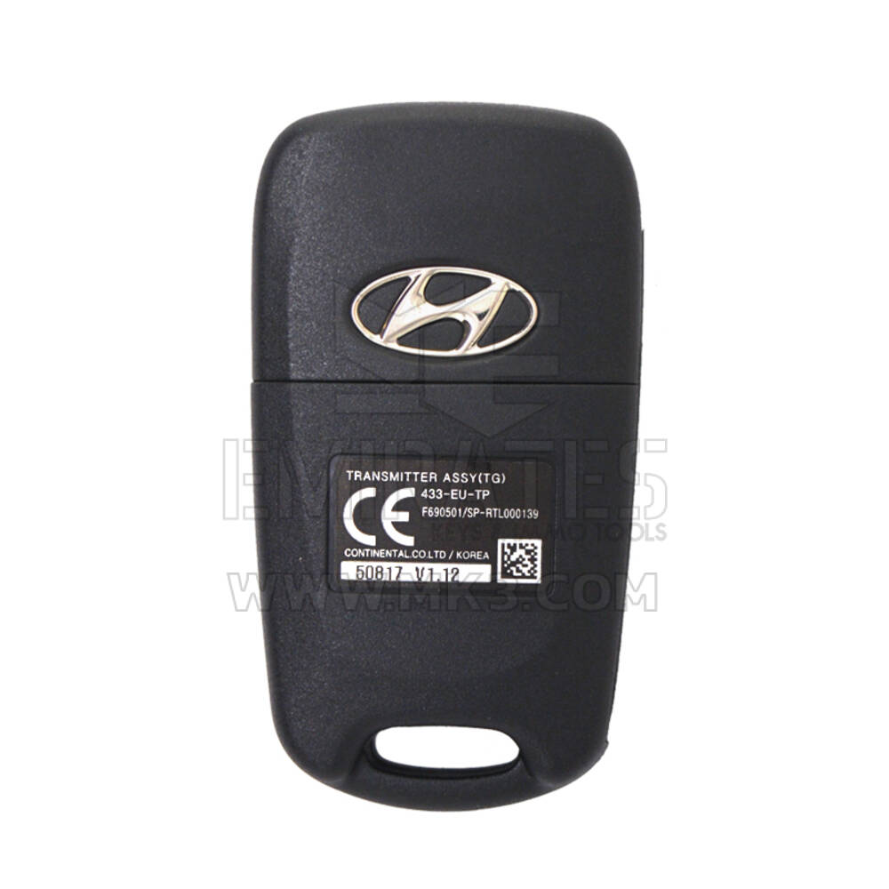 Hyundai Azera 2011 Flip Remote Key 433MHz 95430-3L600 | MK3