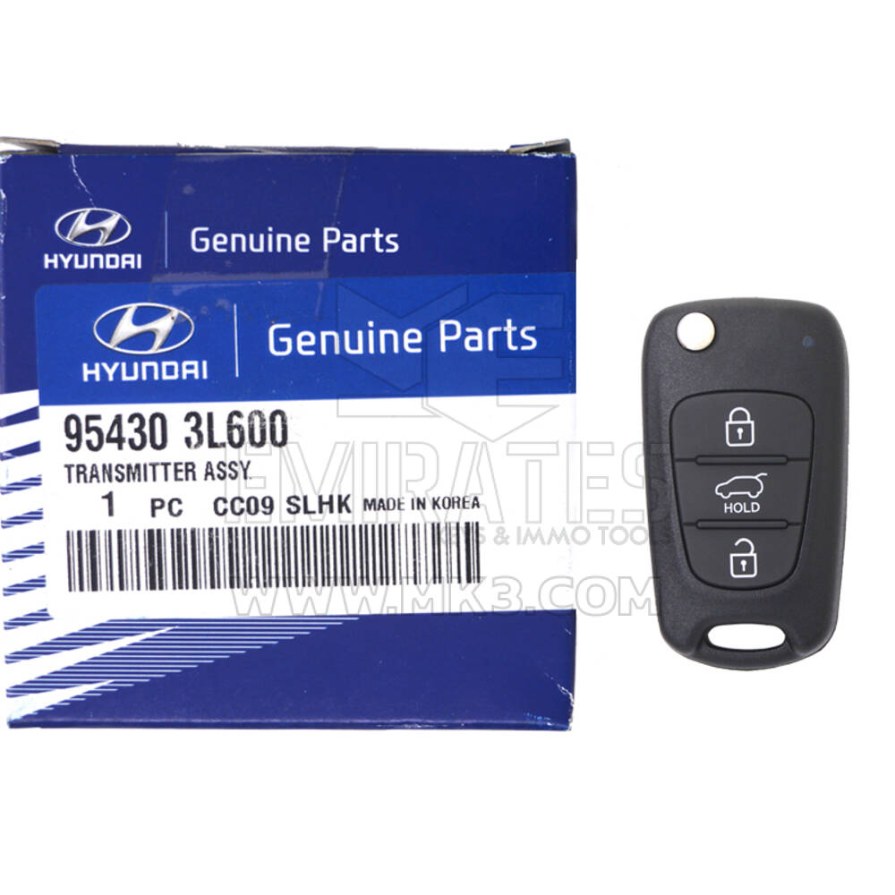 Hyundai Azera 2011 Genuine Flip Remote Key 433MHz 95430-3L600 - MK12179 - f-2