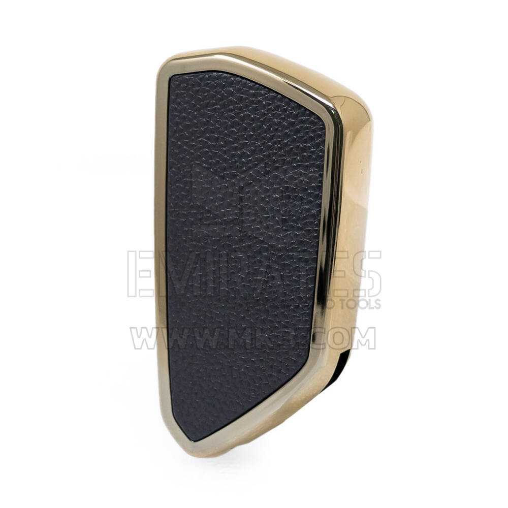 Nano Gold Leather Cover For VW Remote Key 3B Black VW-G13J | MK3