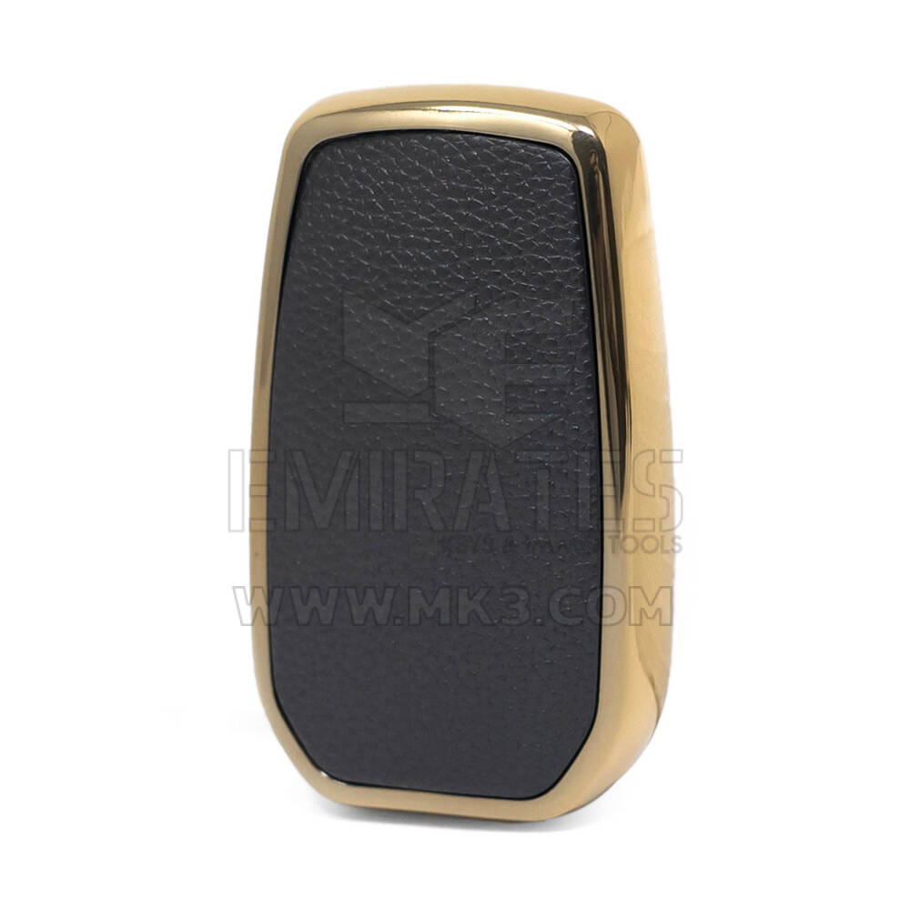 Nano Gold Leather Cover For Toyota Key 2B Black TYT-A13J2 | MK3