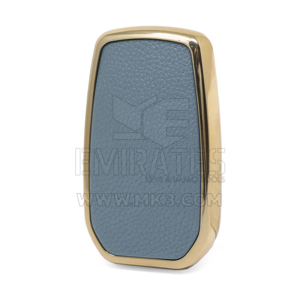 Nano Gold Leather Cover For Toyota Key 3B Gray TYT-A13J3 | MK3
