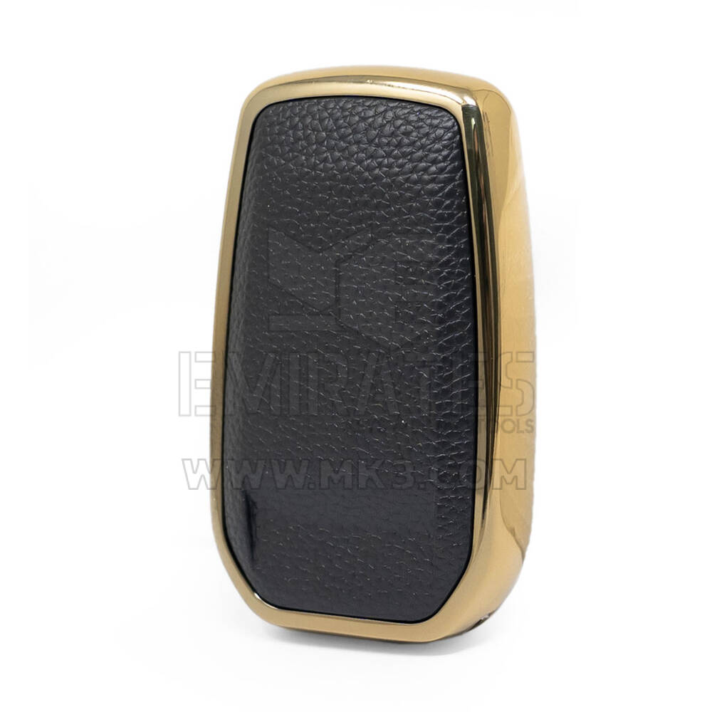 Nano Gold Leather Cover For Toyota Key 2B Black TYT-A13J2H | MK3
