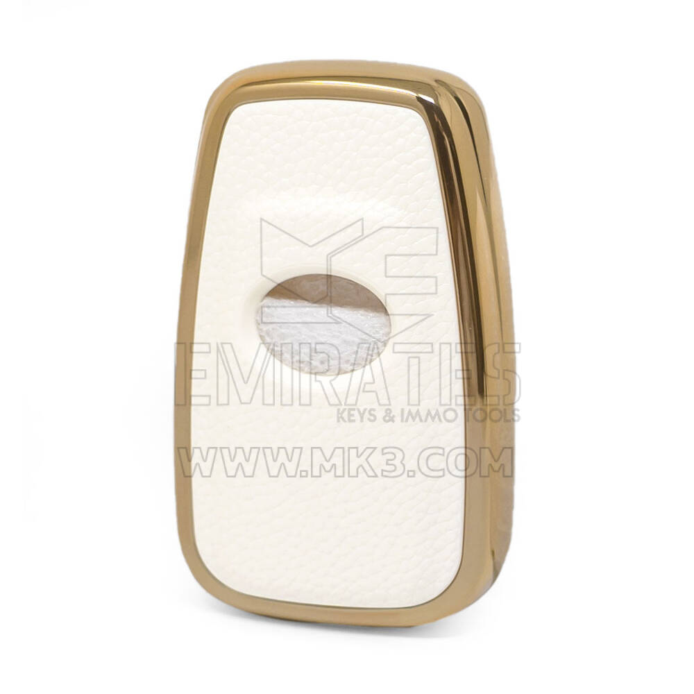 Nano Gold Leather Cover For Toyota Key 2B White TYT-B13J2 | MK3