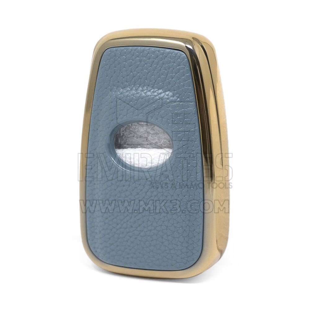 Кожаный чехол Nano Gold для Toyota Key 3B Grey TYT-B13J3 | МК3