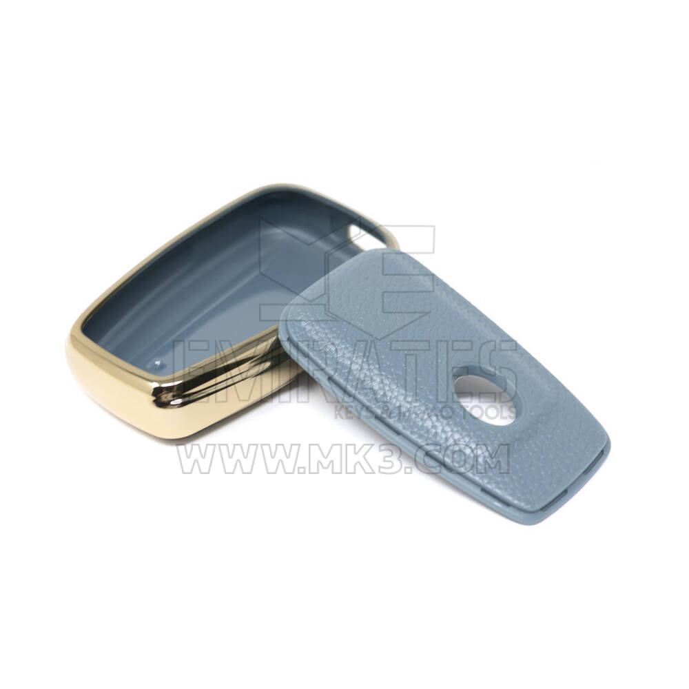 New Aftermarket Nano High Quality Gold Leather Cover For Toyota Remote Key 3 Buttons Gray Color TYT-B13J3B | Emirates Keys