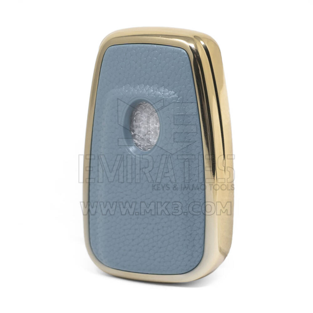 Кожаный чехол Nano Gold для Toyota Key 3B Grey TYT-B13J3B | МК3