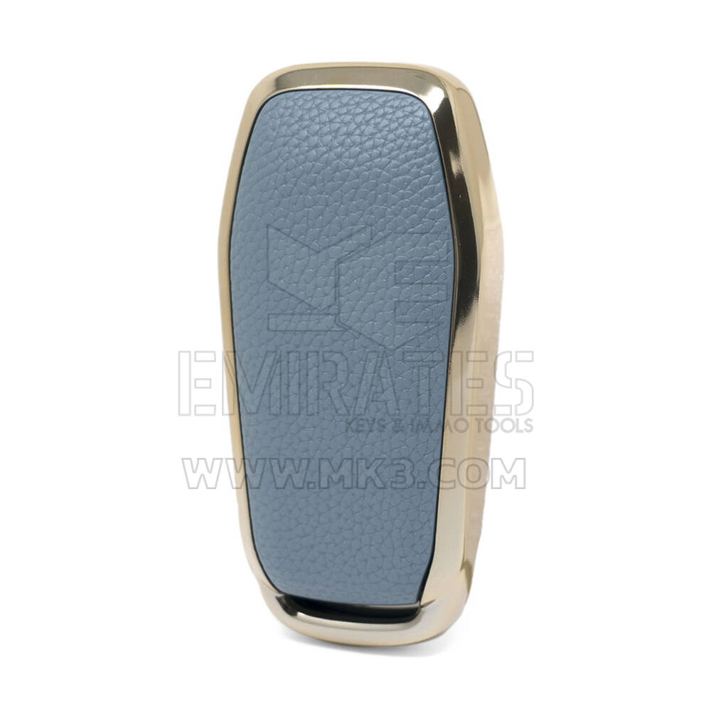 Housse en cuir Nano doré pour clé télécommande Ford 5B gris Ford-A13J | MK3