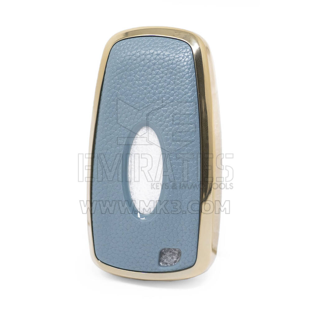 Nano Gold Leather Cover Ford Remote Key 4B Gray Ford-B13J4 | MK3