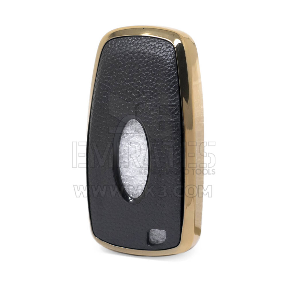 Housse en cuir Nano doré pour clé télécommande Ford 5B noir Ford-B13J5 | MK3