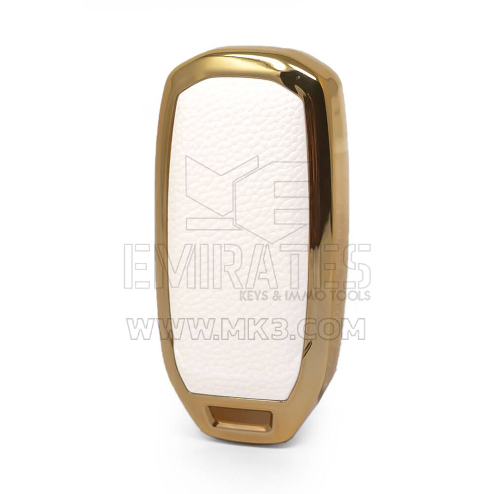 Cover in pelle Nano Gold Chiave telecomando Ford 3B Bianca Ford-H13J3 | MK3