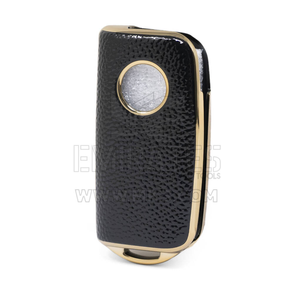 Funda de cuero Nano Gold para Foton Flip Key 2B Black FT-A13J | MK3
