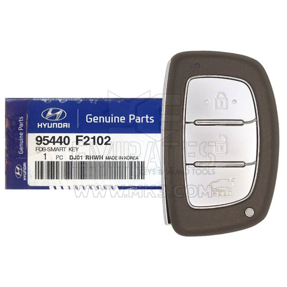 NUEVO Hyundai Elantra 2019 Genuine/OEM Smart Remote Key 3 Botones 433MHz DST128 Transponder 95440-F2102 95440F2102 / FCCID: FG00140 | Claves de los Emiratos