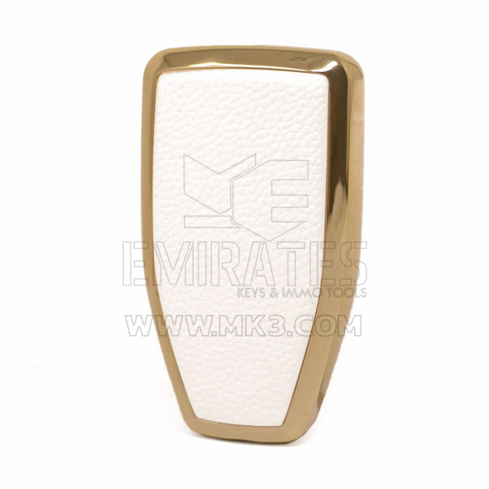 Funda de cuero Nano Gold para Hongqi Key 4B blanco HQ-A13J4B | MK3