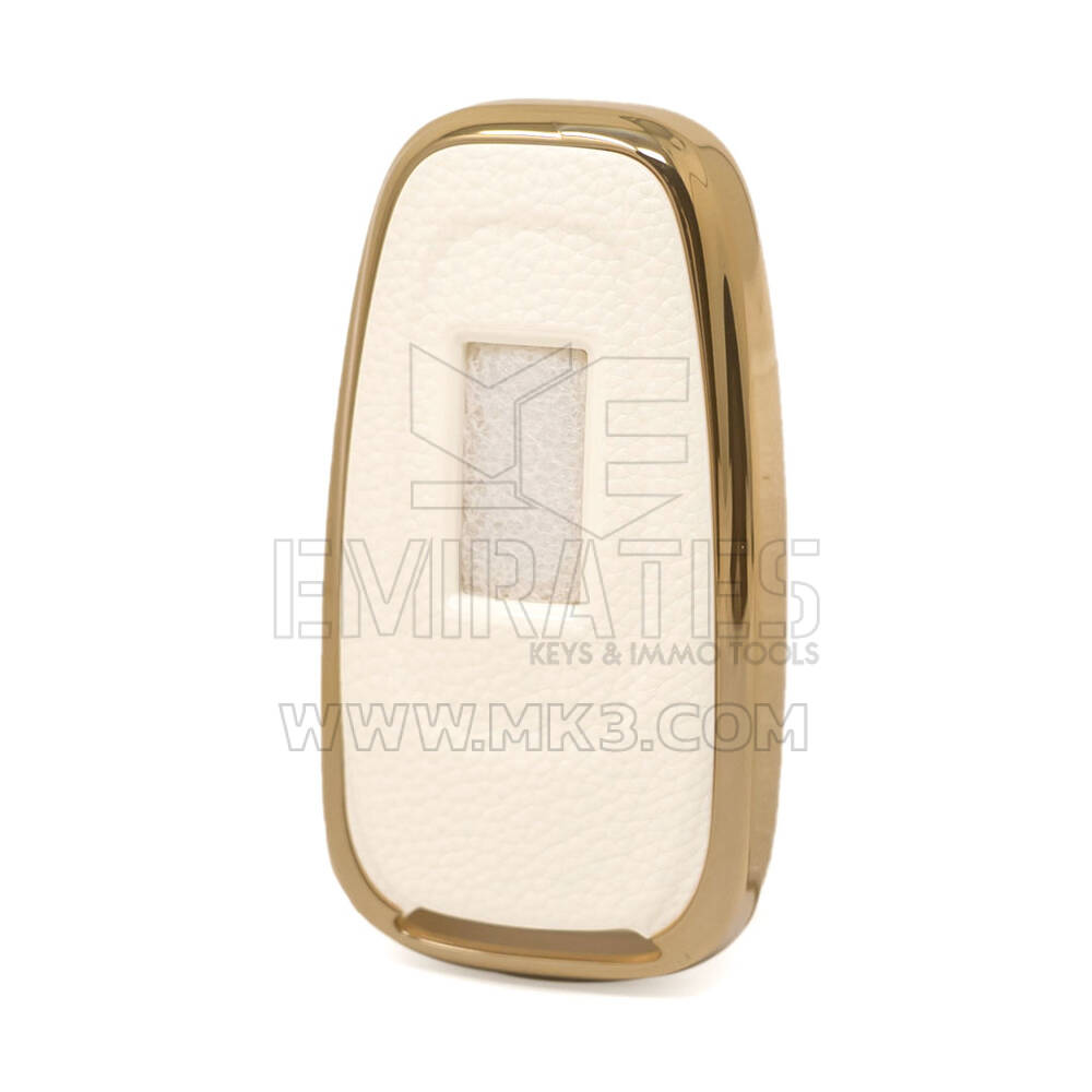 Funda de cuero Nano Gold para Hongqi Key 4B White HQ-B13J | MK3