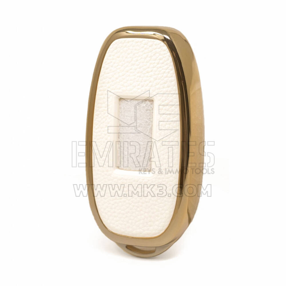 Funda de cuero Nano Gold para Hongqi Key 3B White HQ-C13J | MK3