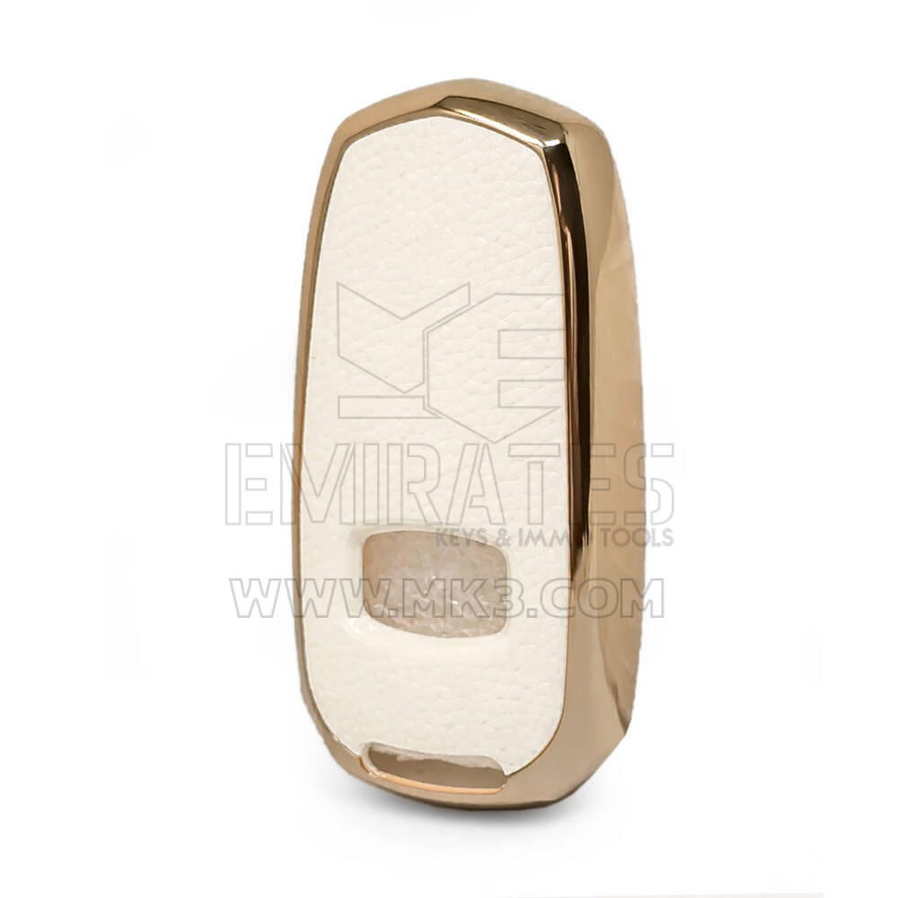Capa de couro Nano Gold Geely Remote Key 3B Branco GL-A13J | MK3