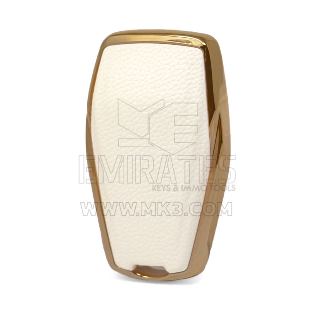 Кожаный чехол Nano Gold с дистанционным ключом Geely 4B, белый GL-B13J4A | МК3