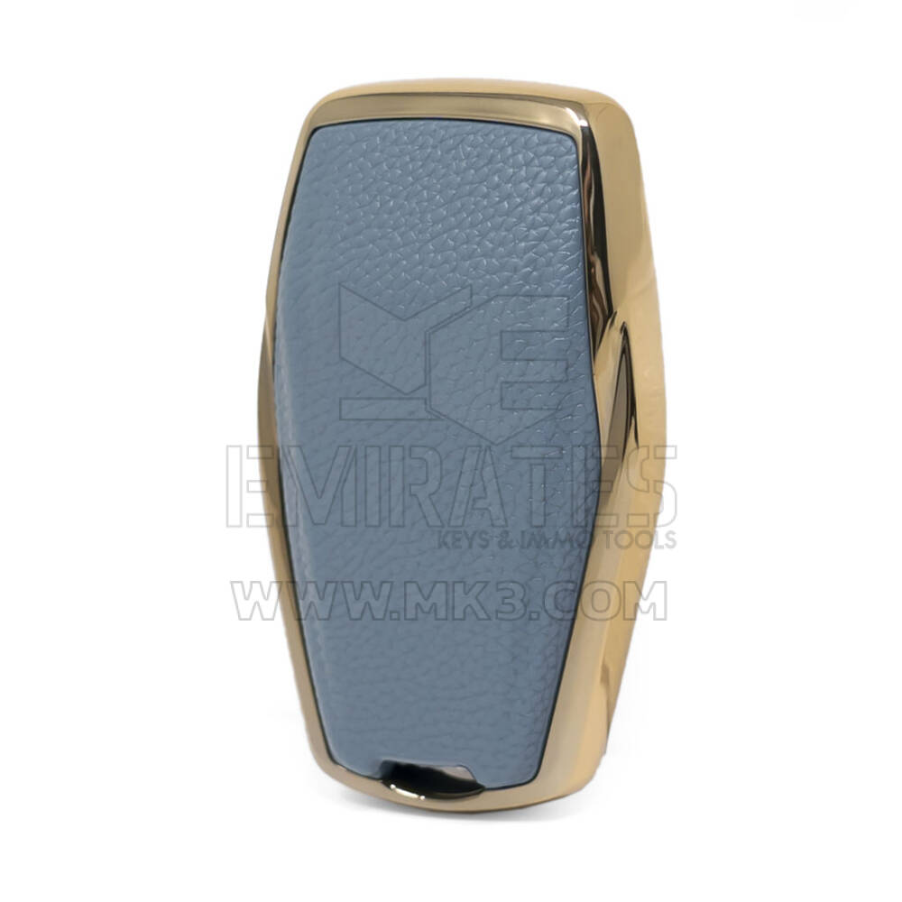 Кожаный чехол Nano Gold с дистанционным ключом Geely 4B, серый GL-B13J4A | МК3