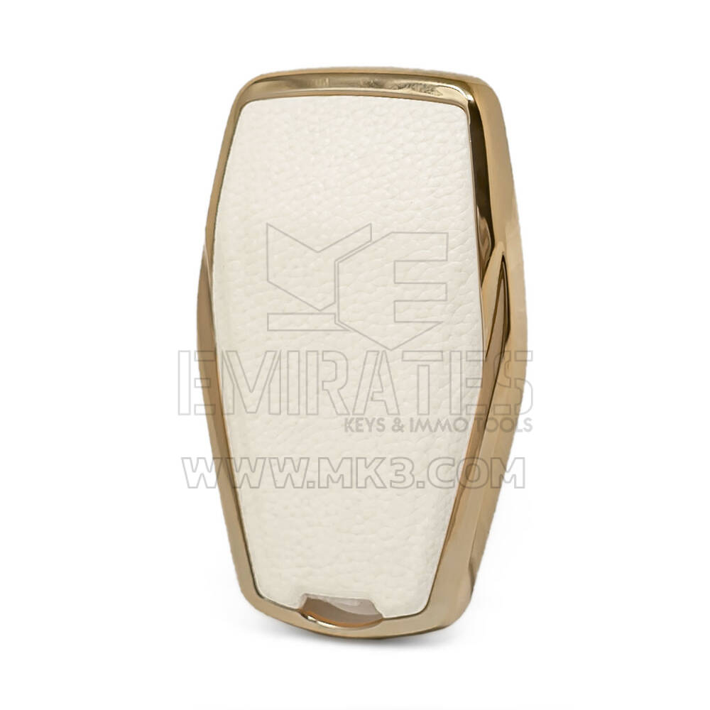 Capa de couro Nano Gold Geely Remote Key 4B Branco GL-B13J4B | MK3