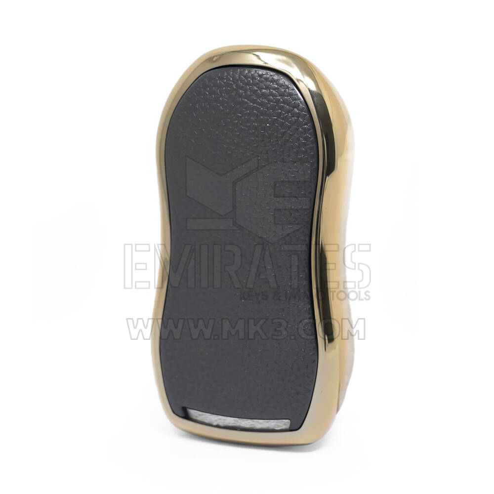 Housse en cuir Nano doré pour clé télécommande Geely 4B noir GL-C13J | MK3