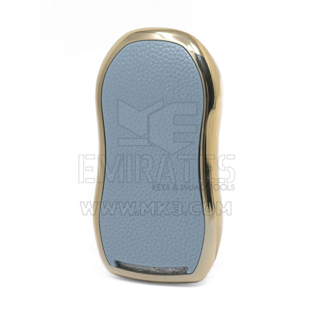 Кожаный чехол Nano Gold с дистанционным ключом Geely 4B, серый GL-C13J | МК3