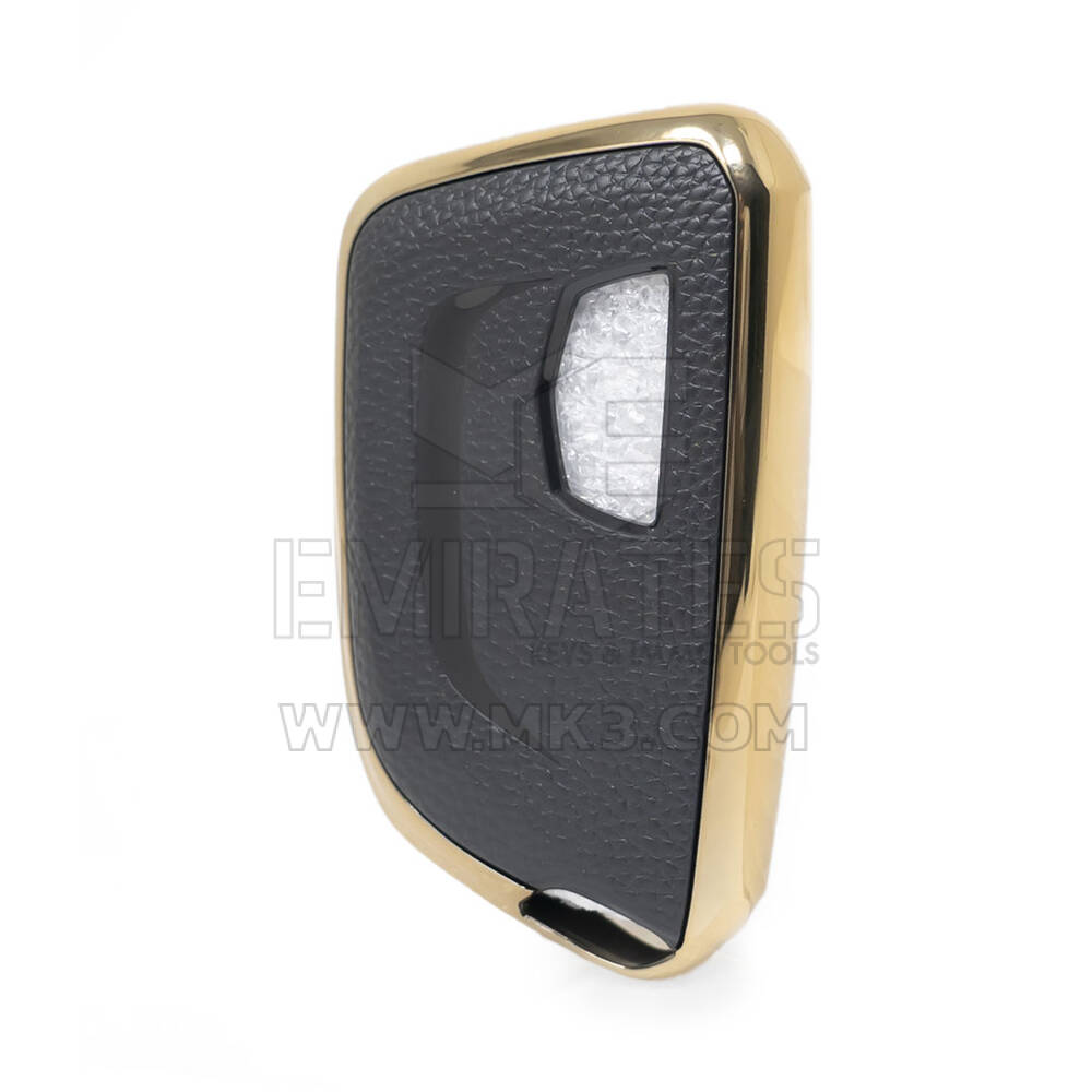 Nano Gold Leather Cover Cadillac Key 5B Black CDLC-B13J | MK3