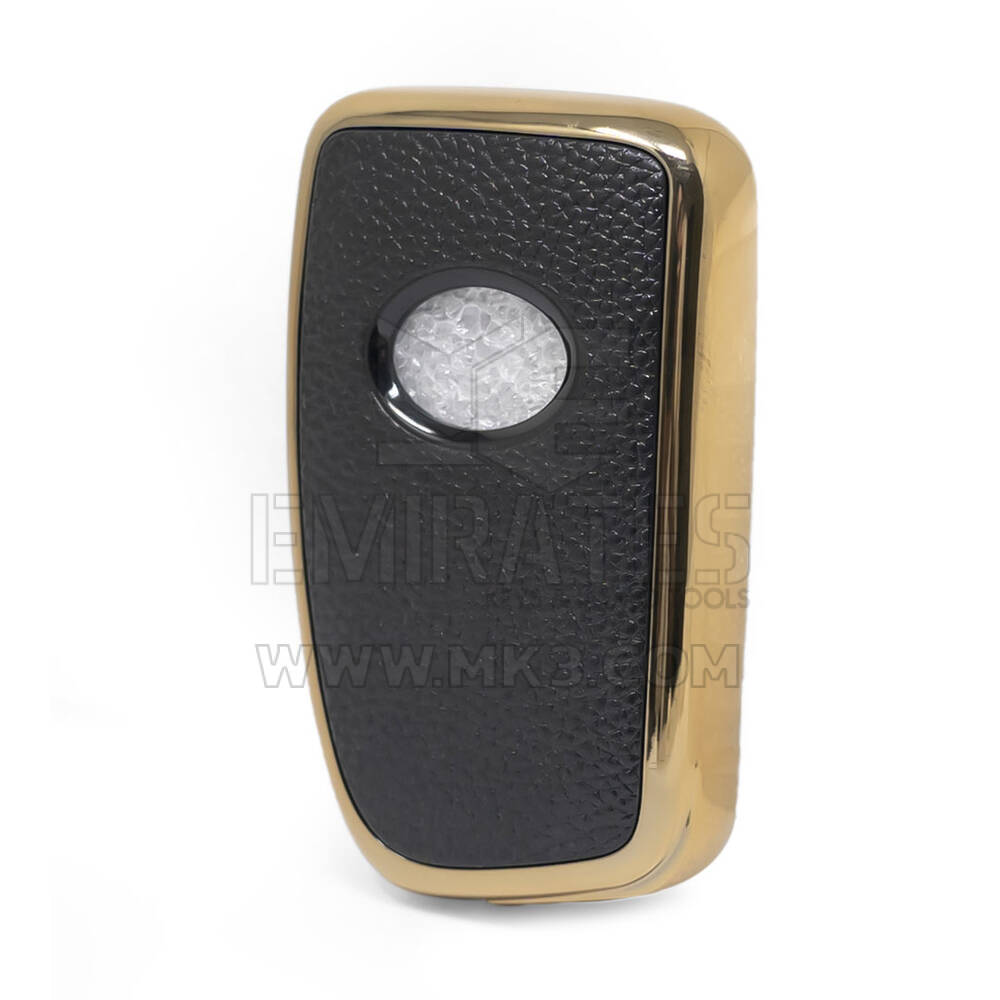 Nano Gold Leather Cover Lexus Remote Key 4B Black LXS-A13J4 | MK3