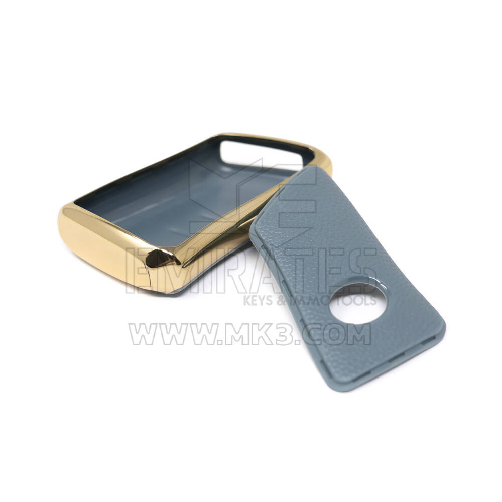 New Aftermarket Nano High Quality Gold Leather Cover For Lexus Remote Key 43 Buttons Gray Color LXS-B13J3 | Emirates Keys