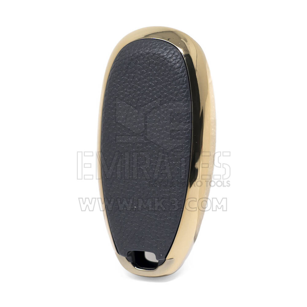 Nano Gold Leather Cover For Suzuki Key 3B Black SZK-A13J3B | MK3