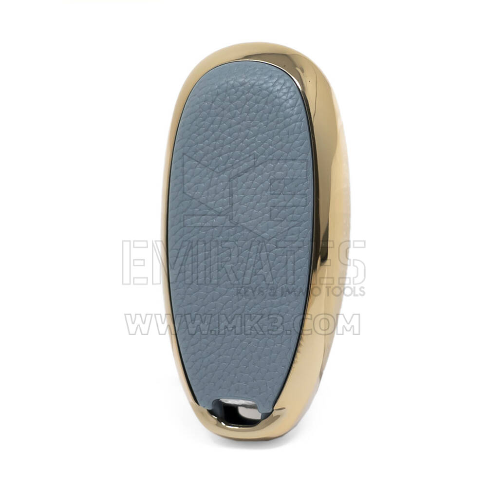 Capa de couro Nano Gold para Suzuki Key 3B cinza SZK-A13J3B | MK3
