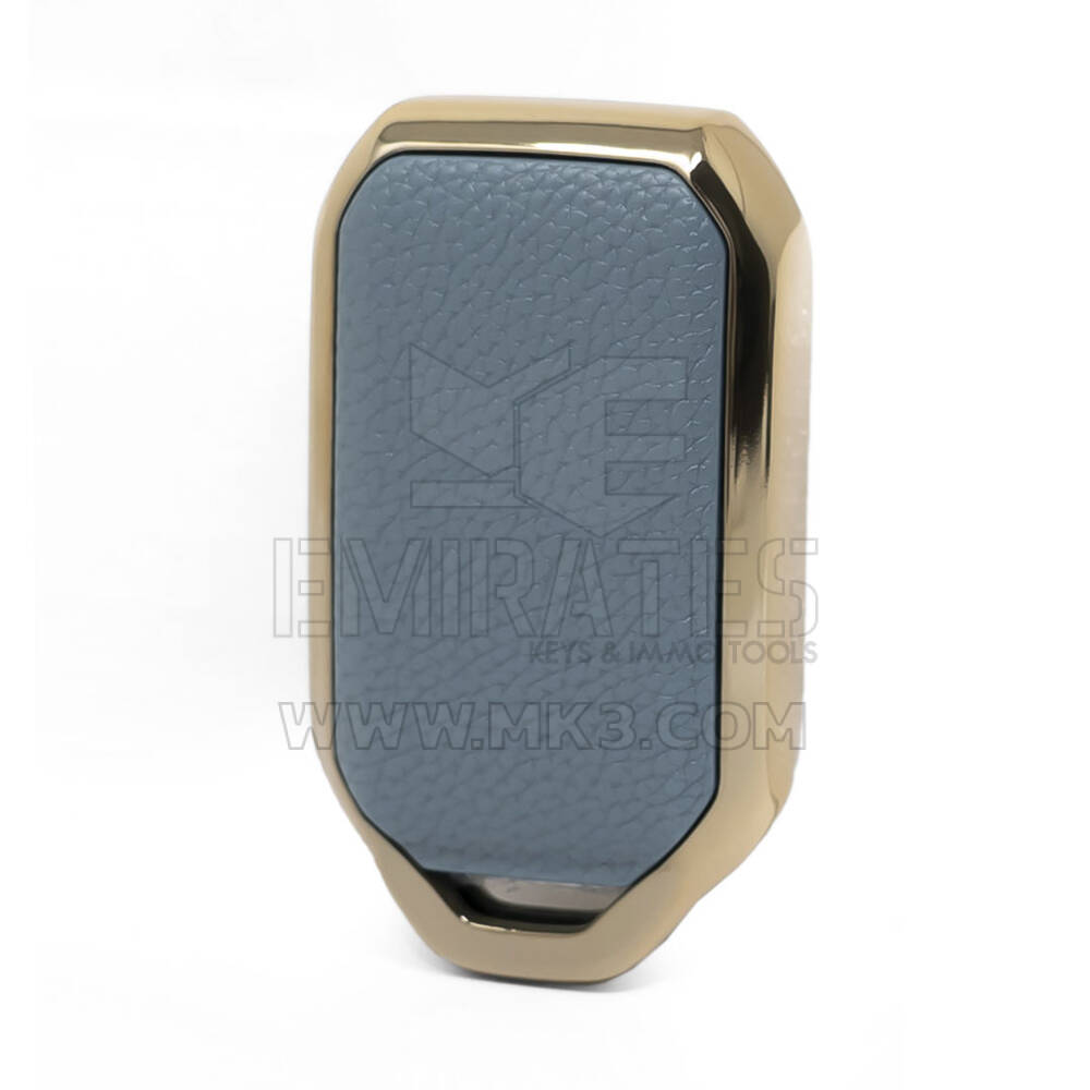 Capa de couro Nano Gold para Suzuki Key 2B cinza SZK-C13J | MK3