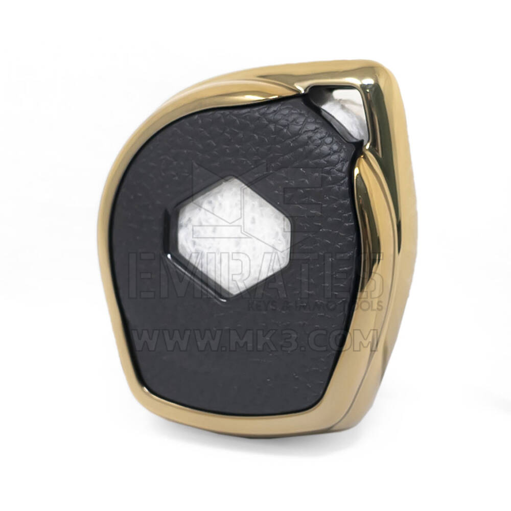 Capa de couro nano dourada para Suzuki Key 2B preta SZK-D13J | MK3