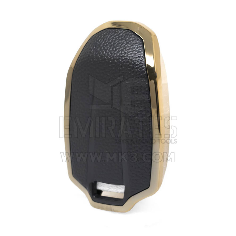 Funda de Cuero Nano Gold para Lynk & Co Key 4B Negro LC-A13J | MK3