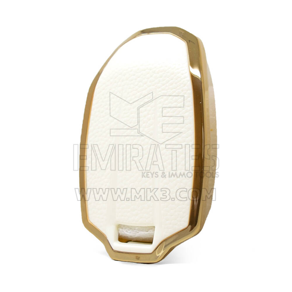 Funda de Cuero Nano Gold para Lynk & Co Key 4B Blanco LC-A13J | MK3