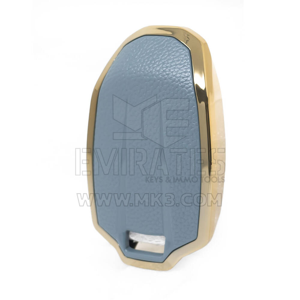 Funda de Cuero Nano Gold para Lynk & Co Key 4B Gris LC-A13J | MK3