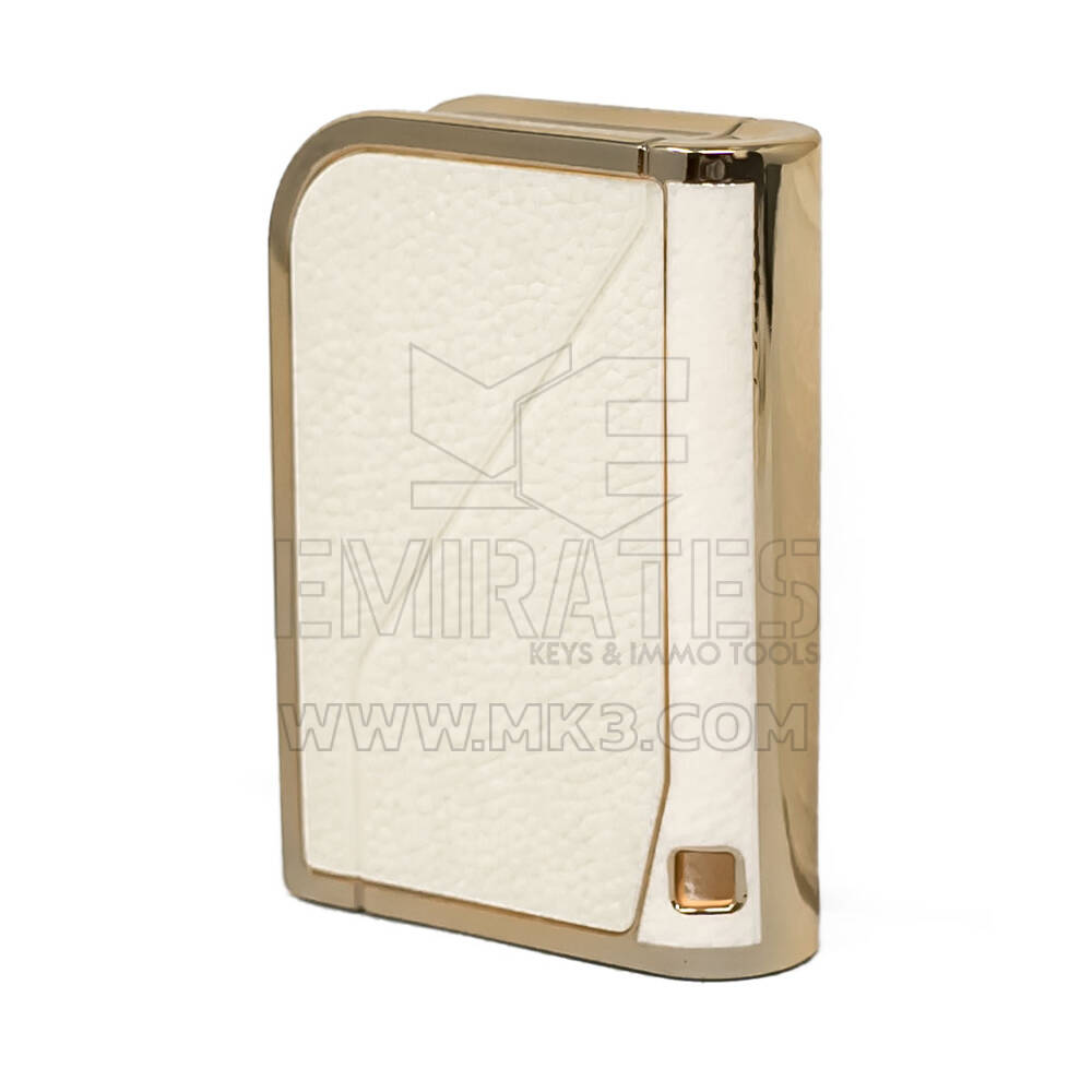Funda de Cuero Nano Gold para Lynk & Co Key 3B Blanco LC-B13J | MK3