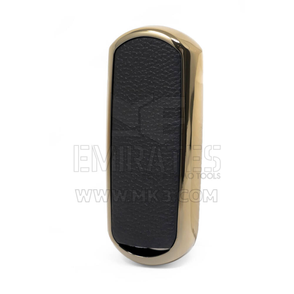 Кожаный чехол с нано-золотом Mazda Remote Key 3B, черный MZD-A13J3 | МК3