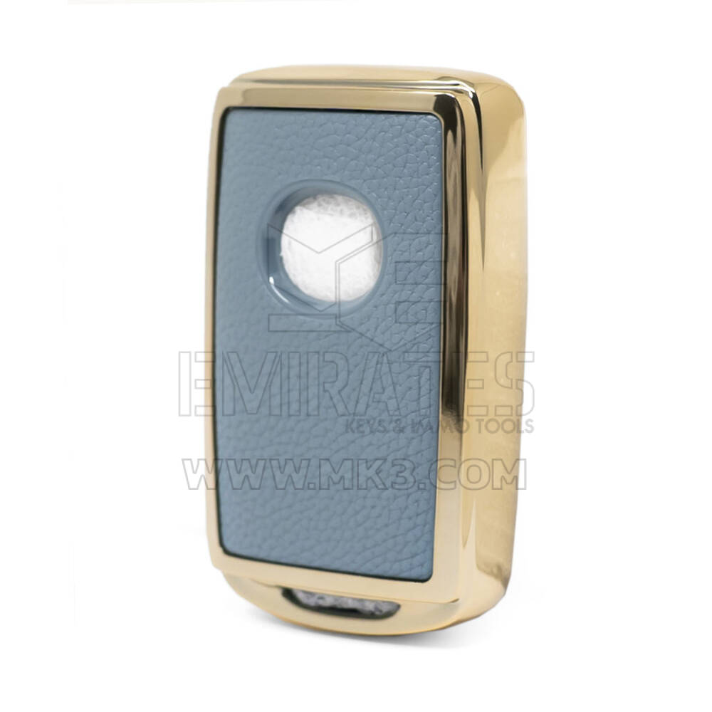 Capa de couro nano dourada Mazda Remote Key 3B cinza MZD-B13J3 | MK3