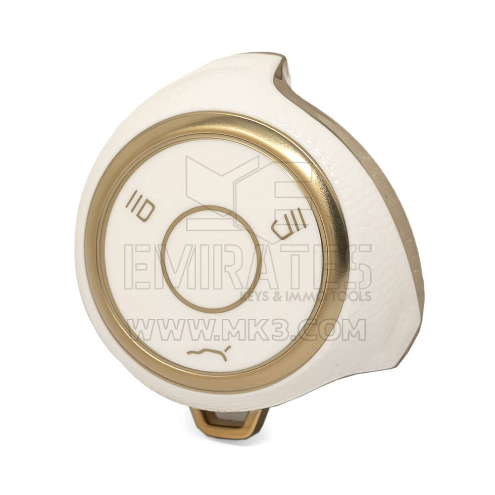 Nano Funda de cuero dorado de alta calidad para mando a distancia Neta, 3 botones, Color blanco NT-A13J